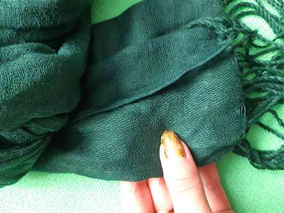 Зеленый шарф женский - размер шарфа приблизительно 170*65см, 100% полиэстер Киев