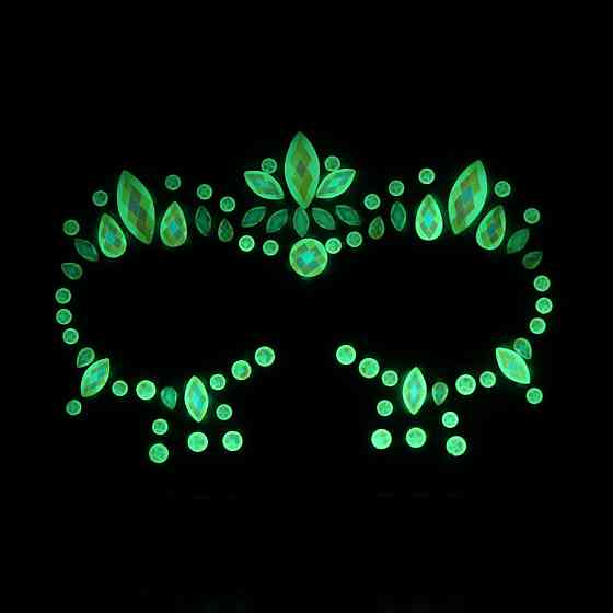 Стрази для обличчя люмінесцентні one size різнобарвний Київ