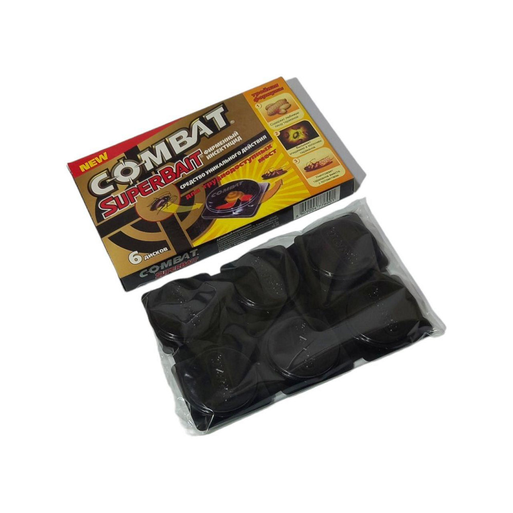 Пастки-приманки від тарганів у контейнерах Комбат/Combat, 6 шт. Харків - фото 3