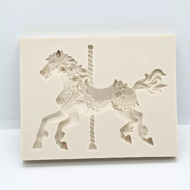 Силиконовая форма Лошадь 97 на 75 мм серый Киев - изображение 6