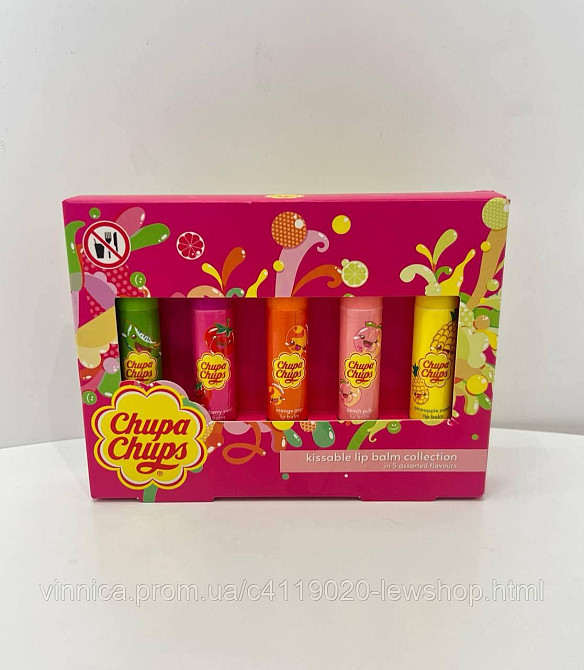 Набор бальзамов для губ Chupa Chups Lip Balm Черновцы - изображение 1