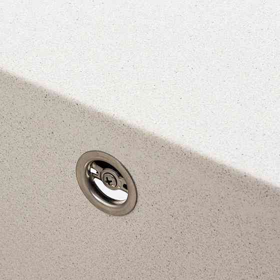 Гранітна мийка для кухні VALESO AZURIT 7950 матова Біла в крапку Коломыя