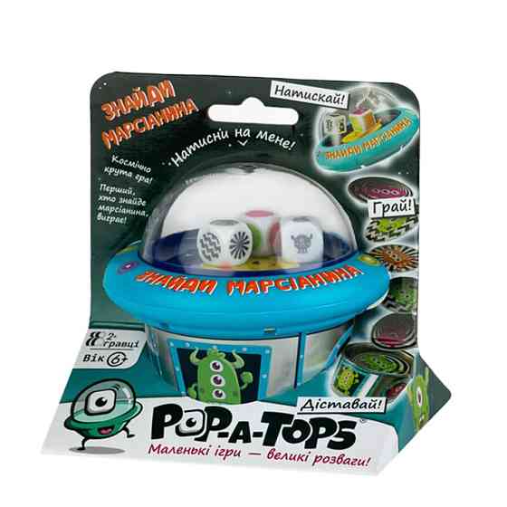 Настільна гра "Pop-A-Tops: Знайди марсіанина" FGS62 українською мовою Вінниця