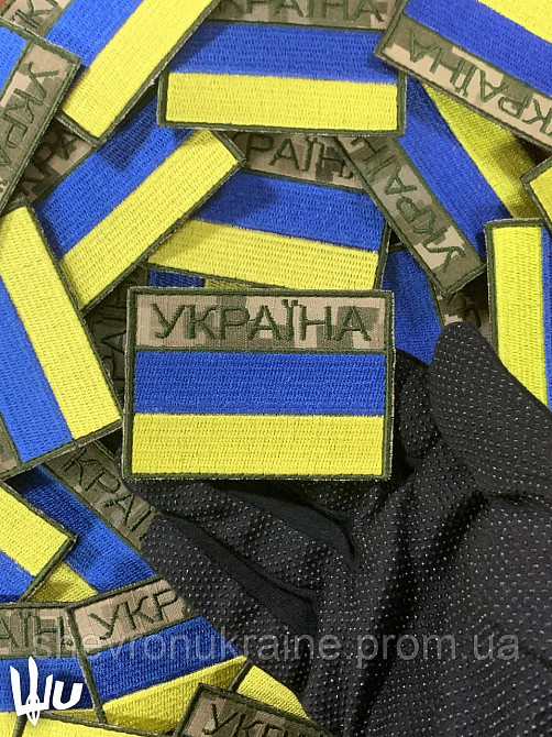 Шеврон Государственная пограничная служба. ДПСУ (Форма прямоугольная. На липучке) Размер 7x5см Киев - изображение 5