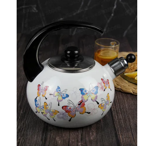 Чайник 2,5л емальований зі свистком 1035 KAMILLE Житомир - изображение 7