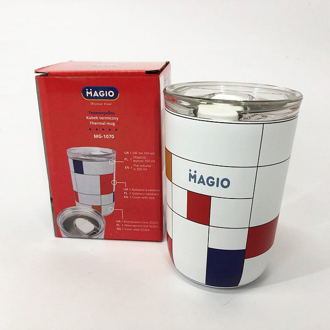 Гарний невеликий термос Magio MG-1070 0.35 л, Термос для кави, Класичний термос для чаю VZ-101 та кави Київ - фото 10