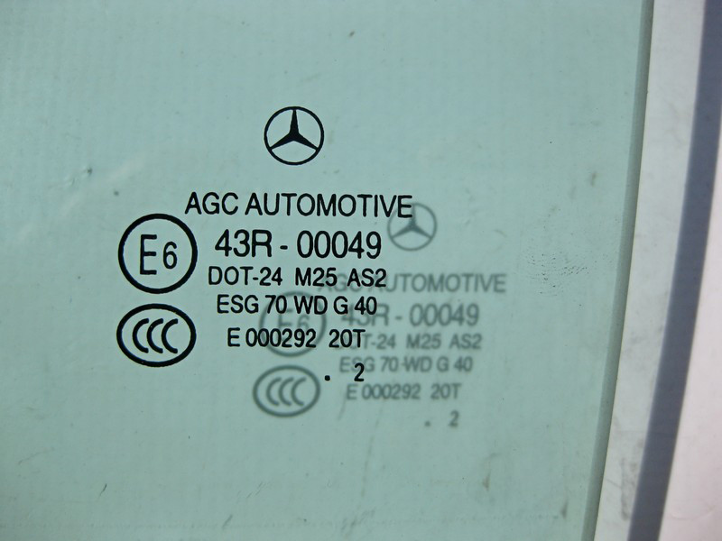 Mercedes-Benz  A2047350300 43R-00049 Скло задніх лівих дверей C-Class W204 рестайл Одеса - фото 2