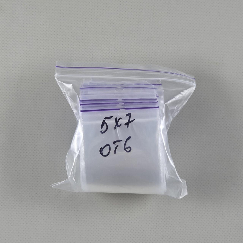 Герметичные пакеты zip lock для мелких деталей и хранения (с отверстием) 5x7(100шт) (1 пачка) Харьков - изображение 2