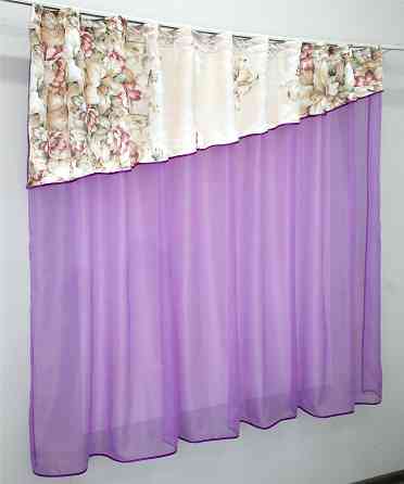 Кухонная занавеска VR-Textil № 00к сиреневый 270х160 см (59-646) Киев