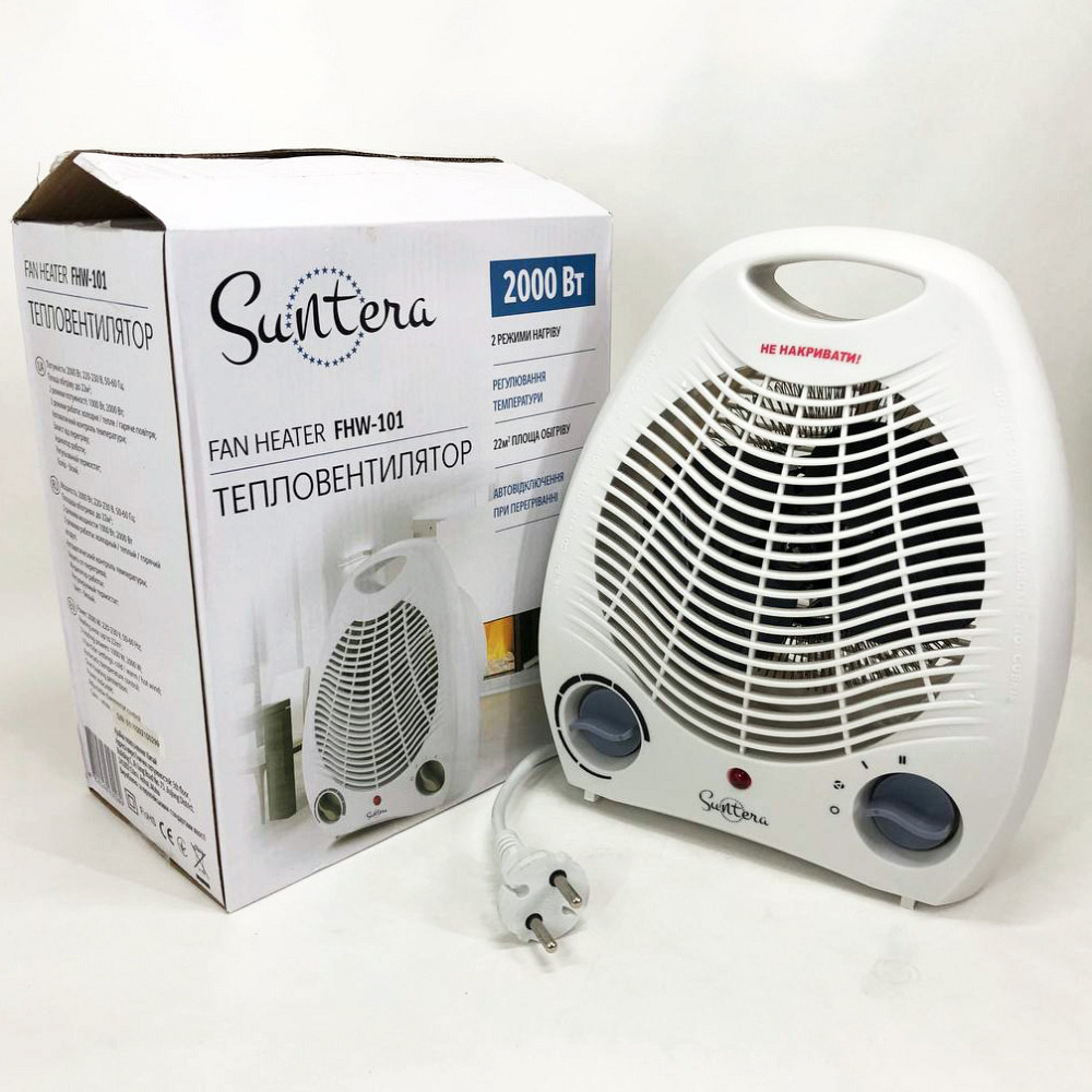 Дуйка для дому Suntera, Портативний обігрів вентилятора для гарячого обігріву, Вітродуйка обігрівач VX-76 Львів - фото 6