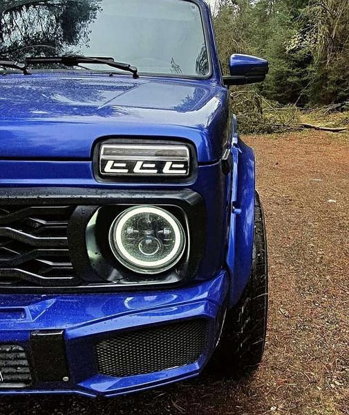 Передня лед фара Нива ВАЗ 2121, ВАЗ 2101, ГАЗ24, УАЗ. LED фари Світлодіодна фара 24в Харків - фото 4