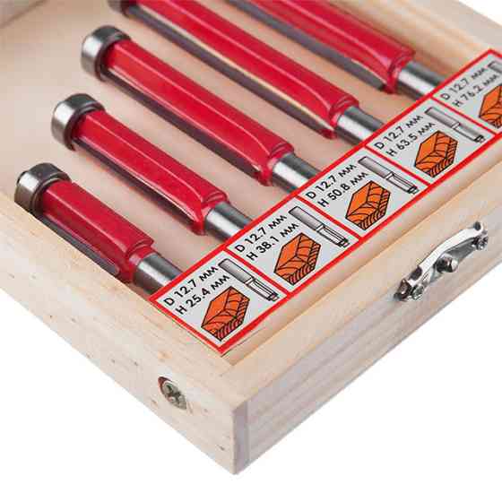 Набір фрез крайкових прямих, 5 шт. INTERTOOL HT-0076 Киев