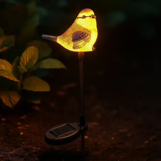 Садовый светильник на солнечной батарее 1шт, Птица / Декоративный фонарь / Уличный светильник на аккумуляторе Коломия
