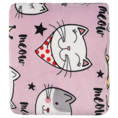 Плед Ardesto Flannel 100% полиэстер, котики 160х200 см (ART0132PB) Винница - изображение 2