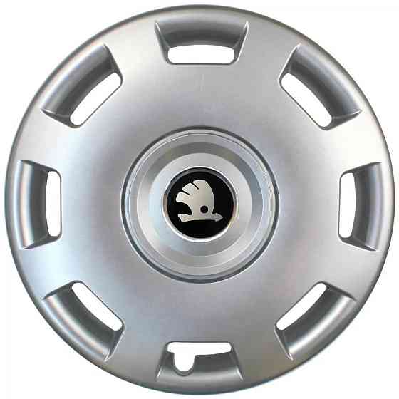 Автомобильные модельные колпаки R15 Skoda 302 4шт, SJS, серебряные Киев