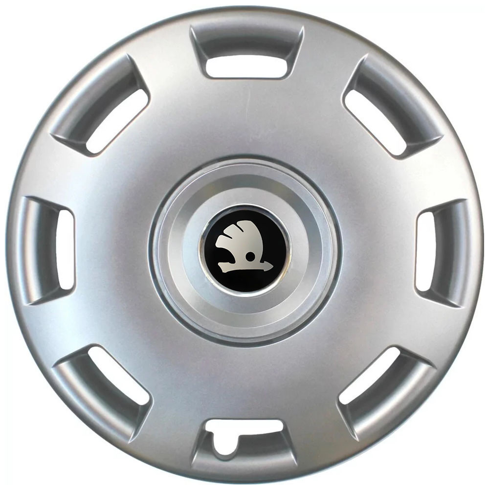 Автомобильные модельные колпаки R15 Skoda 302 4шт, SJS, серебряные Киев - изображение 1