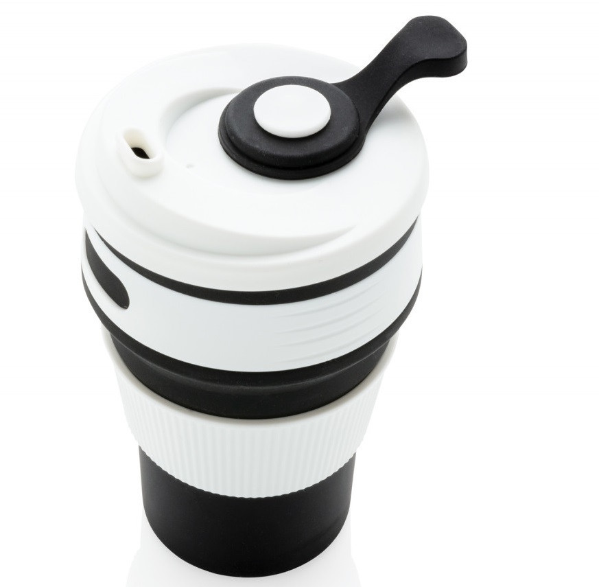 Чашка складна силіконова Collapsible 5332 350мл, чорна Винница - изображение 2