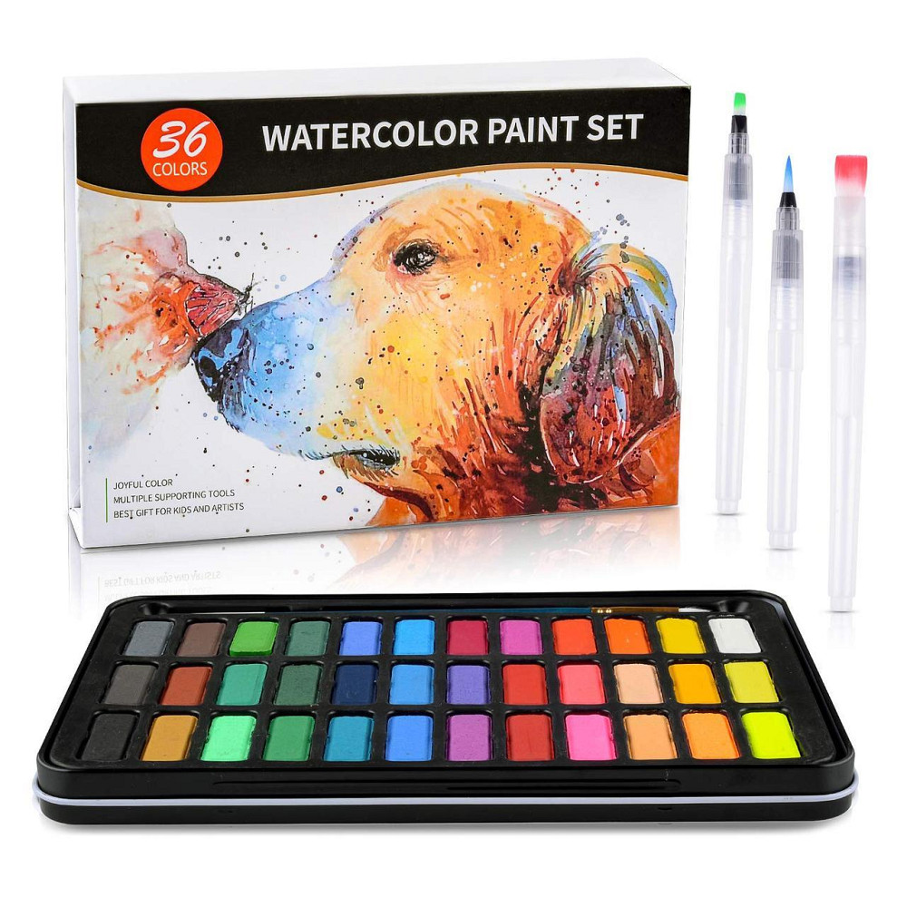 Подарунковий набір Акварельні фарби Professional Paint Set 36 кольорів + подарунок всередині, Відеоогляд! Кам'янець-Подільський - фото 2