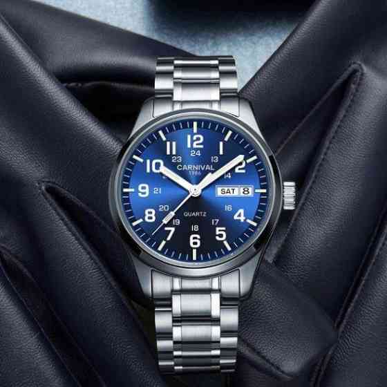 Годинник чоловічий кварцовий Carnival Millenium Indigo Blue (2 ремінці) Київ