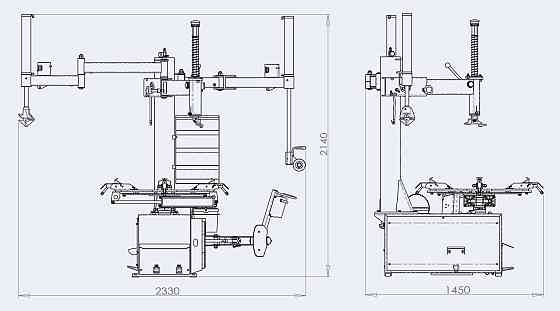 Шиномонтажний стенд із варіатором для великих коліс (захоплення диска від 12" до 30") 220B 86З0 220V BRIGHT Чернігів