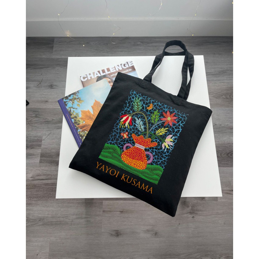 Екошопер BookOpt BK4084 YAYOI KUSAMA Квіти, чорний Луцк - изображение 8