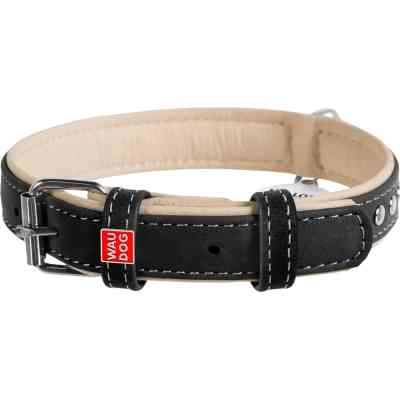 Ошейник для животных WAUDOG Soft с QR паспортом, металлические украшения M Ш 25 мм Д 38-49 см (7206) Винница