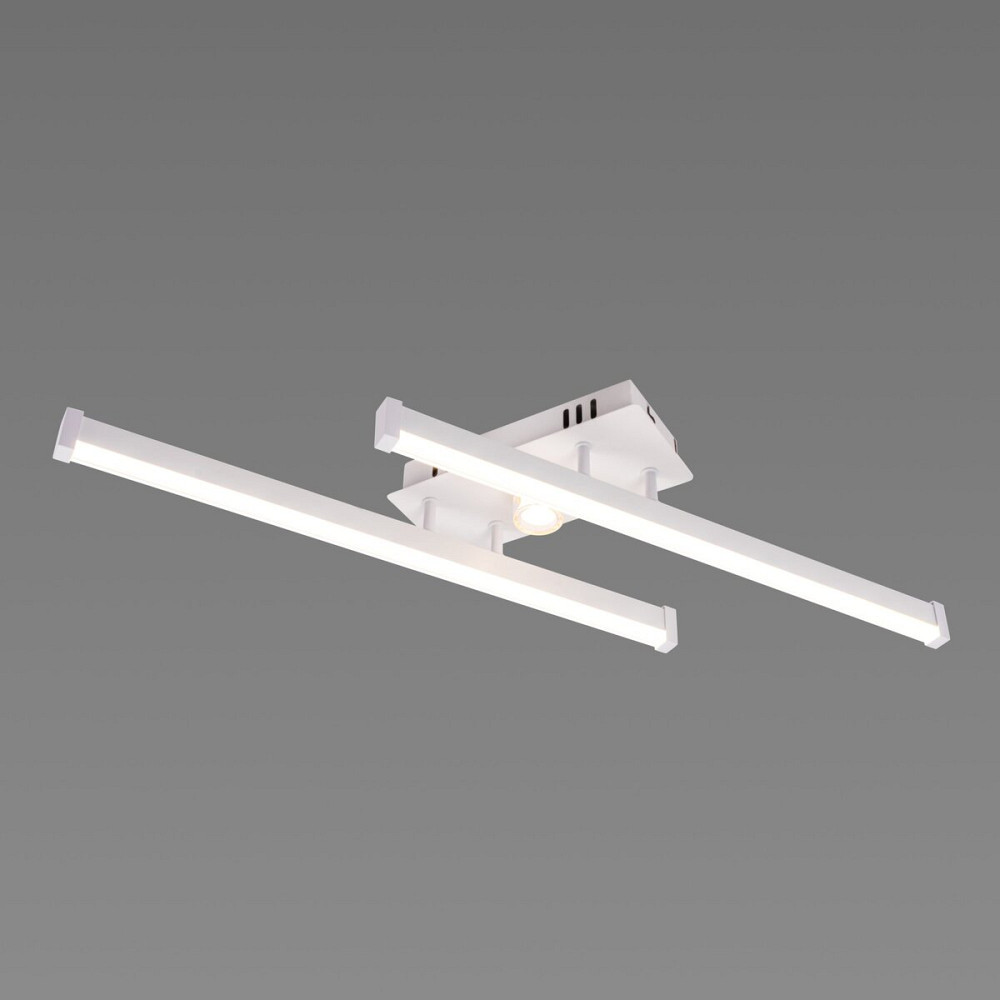 VALESO Люстра стельова світлодіодна VALESO 2 плафони LED 20W Білий Золото Сталь Акрил /2 Коломия - фото 4