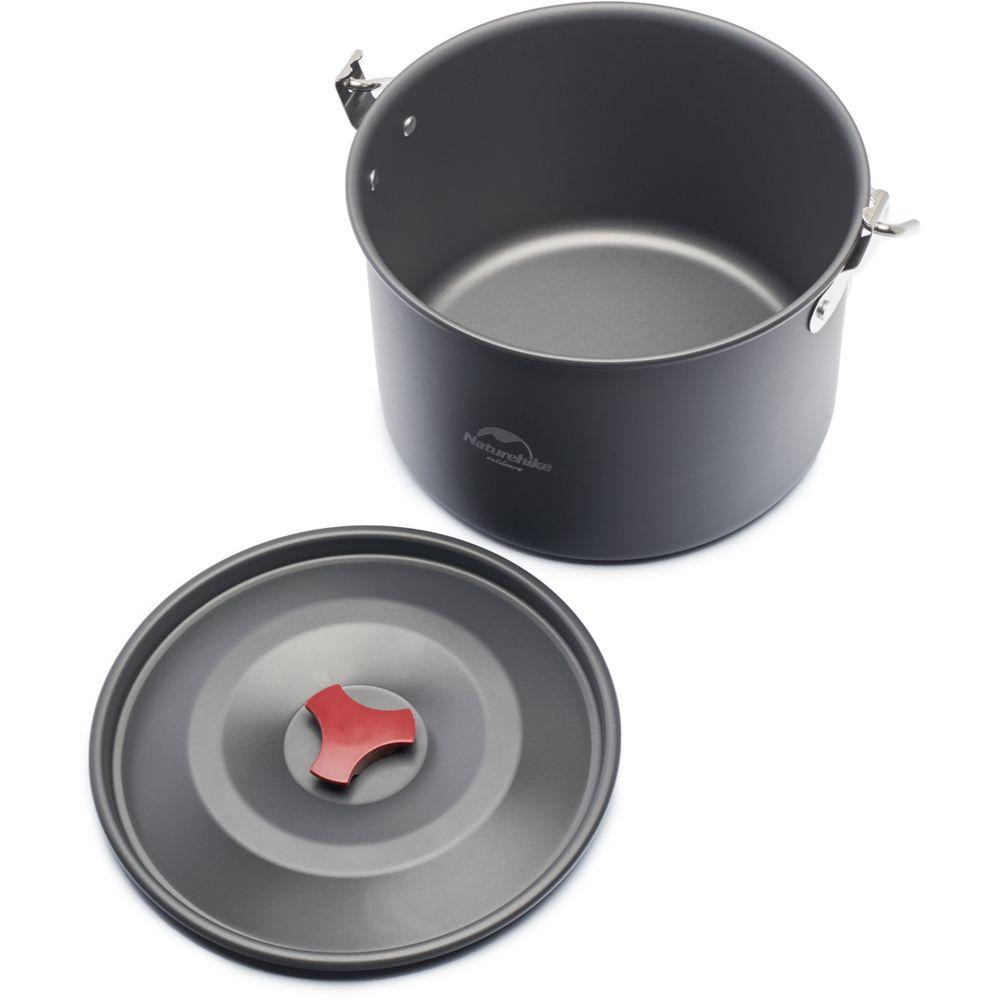 Туристическая кастрюля-котелок Naturehike Camping NH17D021-G из алюминия 4л Киев - изображение 5