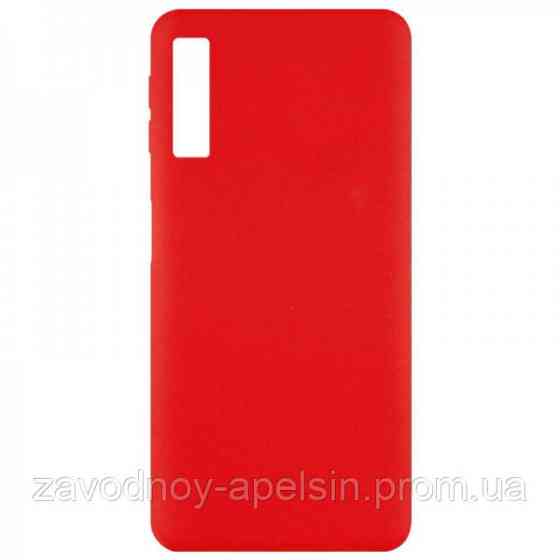 Samsung A7 A750 чехол Silicone cover (красный) Одесса
