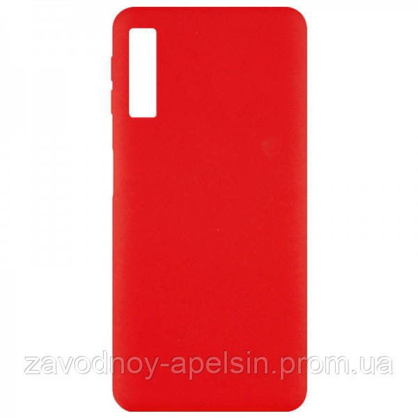 Samsung A7 A750 чехол Silicone cover (красный) Одесса - изображение 1