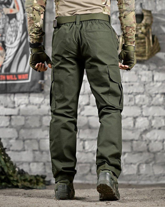 Тактические штаны  мужские рип-стоп хаки Одесса - изображение 11