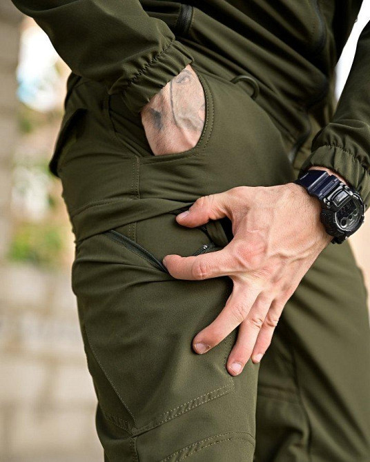 Эластичная тактический костюм agony олива  ВТ6860 Одесса - изображение 7