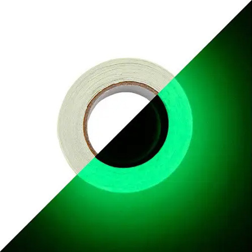Лента флуоресцентная клейкая 10мм x 3м, светонакопительная, зелёная Киев - изображение 2