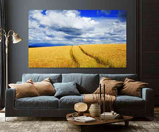 Картина холст в гостиную / спальню   Поле пшениці      MLP_140 70x140 см Киев