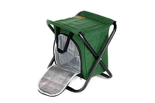 Розкладний стілець без спинки зі сталевим каркасом Ø16мм 27х32х33см з термосумкою СИЛА Харків