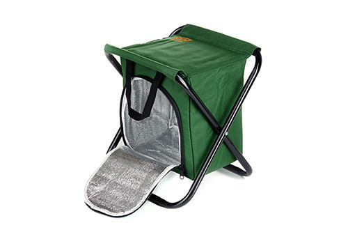 Розкладний стілець без спинки зі сталевим каркасом Ø16мм 27х32х33см з термосумкою СИЛА Харків - фото 1