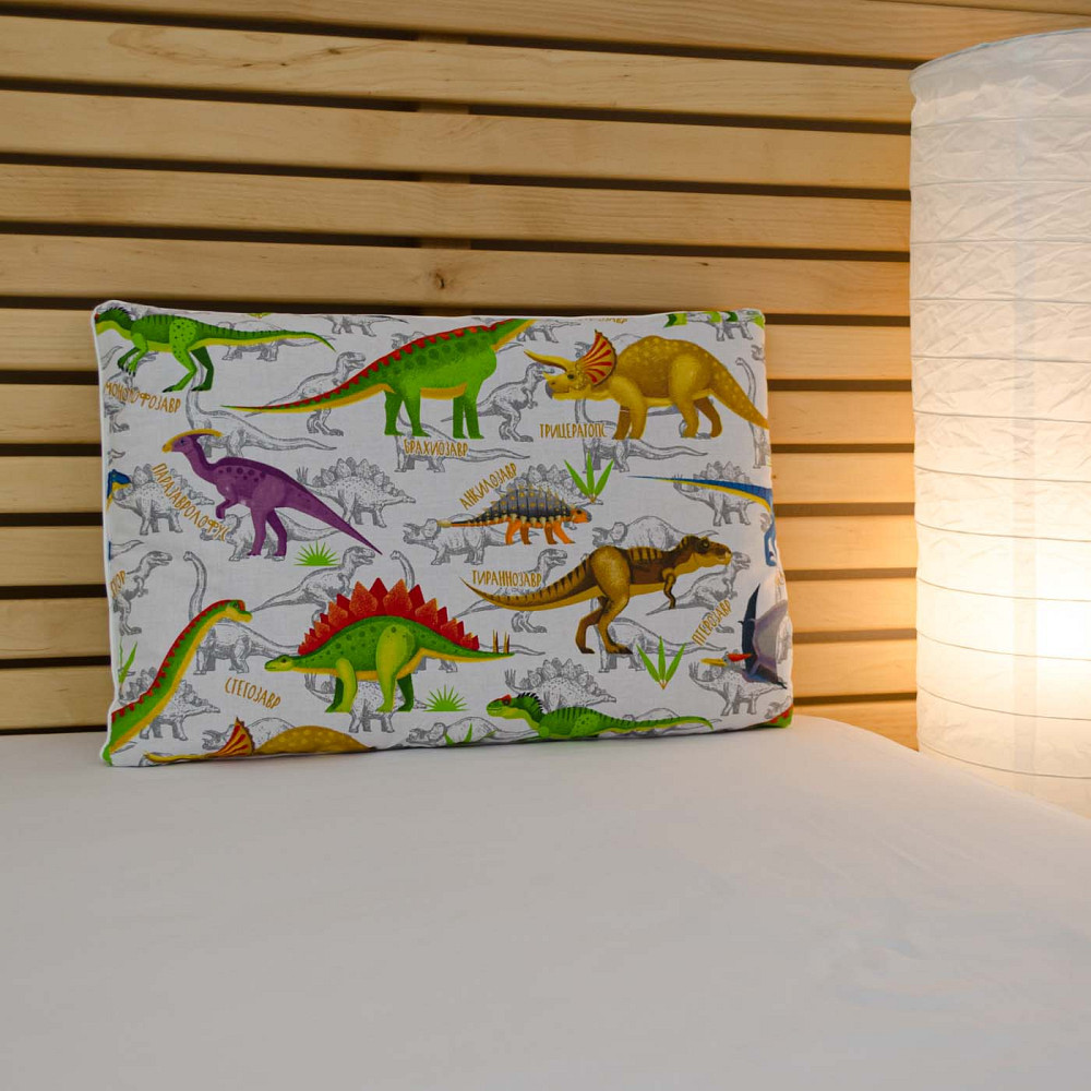 Подушка конопляная детская YouStar 40х60 см чехол 100% хлопок бязь (Белый) Сумы - изображение 1