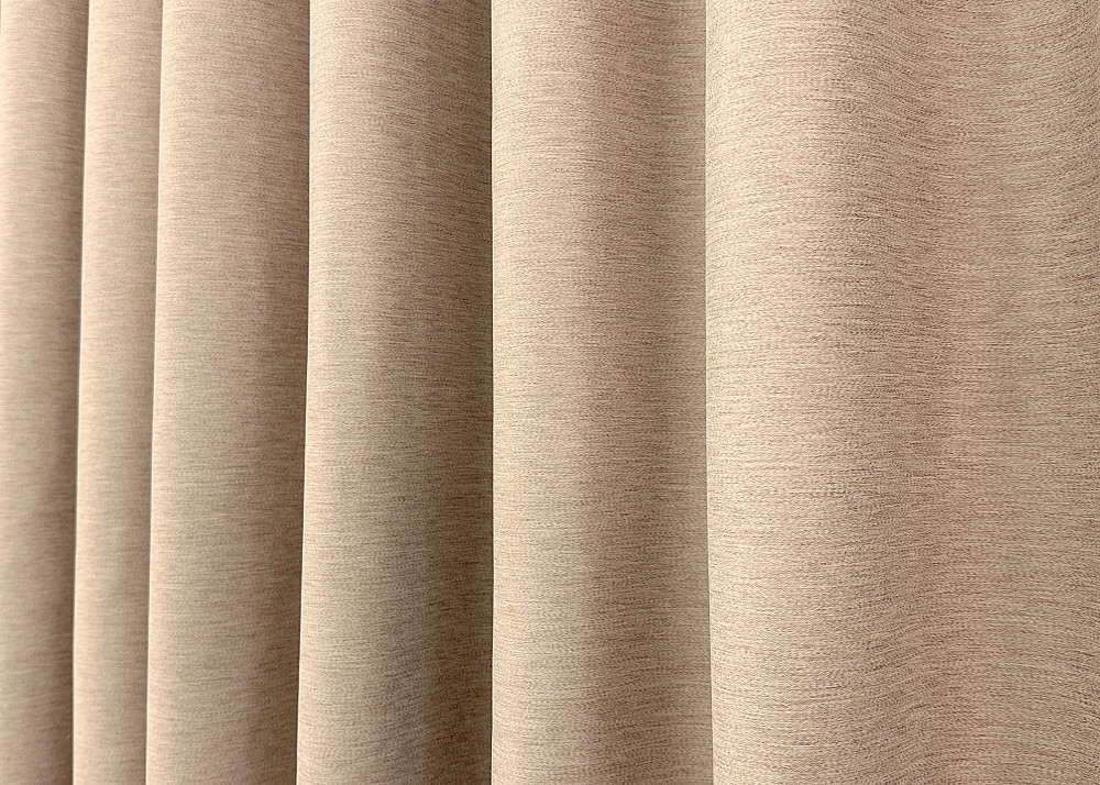 Комплект готовых штор VR-Textil Блэкаут двусторонний Eclipsе № 1817ш Песочный 200х270 см 2 шт (32-137) Киев - изображение 7