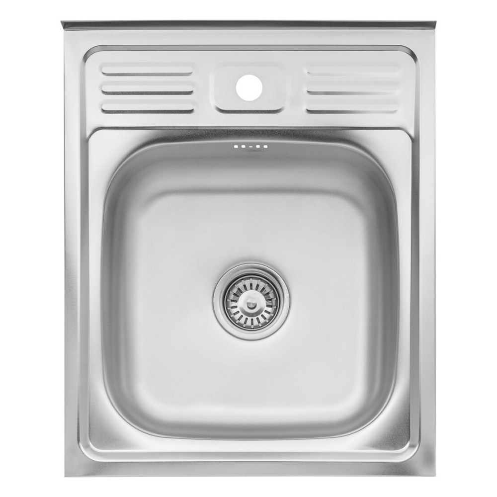 Кухонна мийка з нержавіючої сталі накладна Kroner KRP Satin - 6050 (0.6 мм) Київ - фото 1