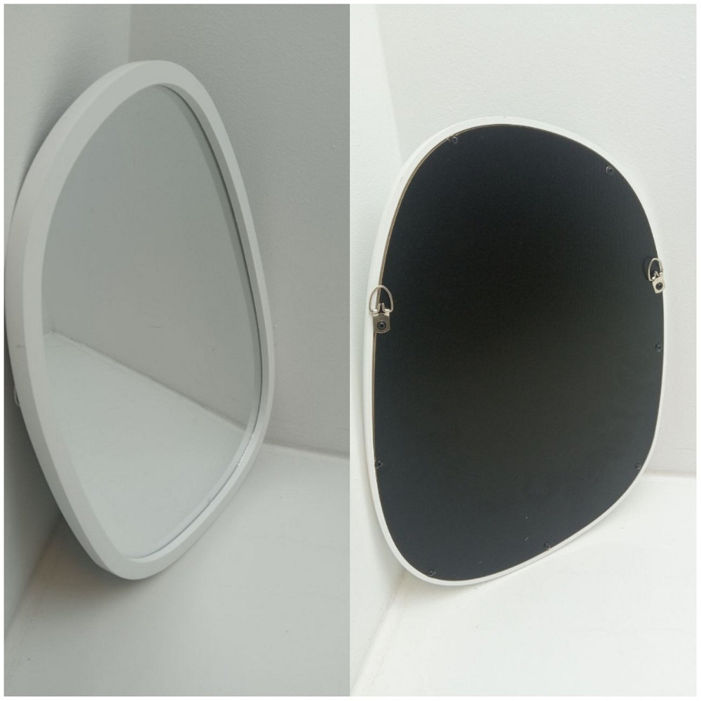 Дзеркало асиметричне дерев'яне біле (Б клас) Луцьк - фото 3