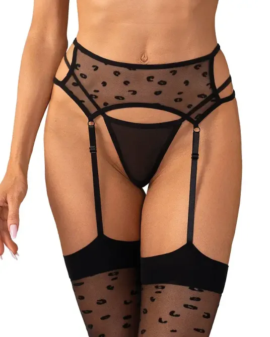 Панчохи-стокинги Obsessive Isinne garter stockings S/M/L Львов - изображение 2