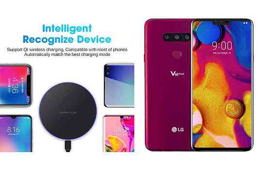 Беспроводное зарядное устройство Copper до 30W для Infinix Note 50, Note 50 Pro, USB-C, LED Киев