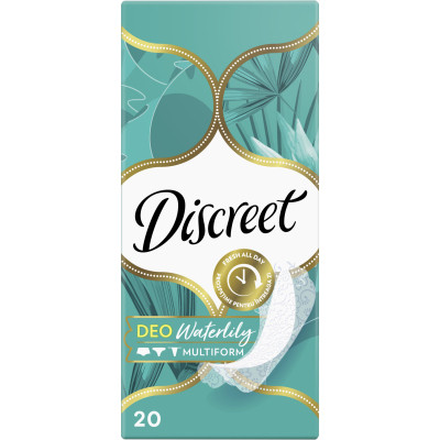 Щоденні прокладки Discreet Deo Water Lily 20 шт. (4015400107835) Вінниця - фото 4