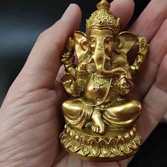 Статуэтка Ганеша RESTEQ — фигурка для интерьера Ganesha 4x4x7 см, декоративный элемент для дома и офиса, символ удачи и Киев
