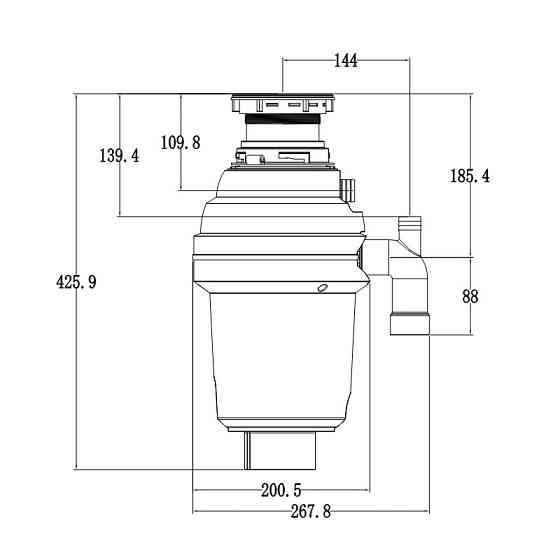 Подрібнювач харчових відходів Mixxus GD-02-0,75    ( MX1569 ) 37168 Харків