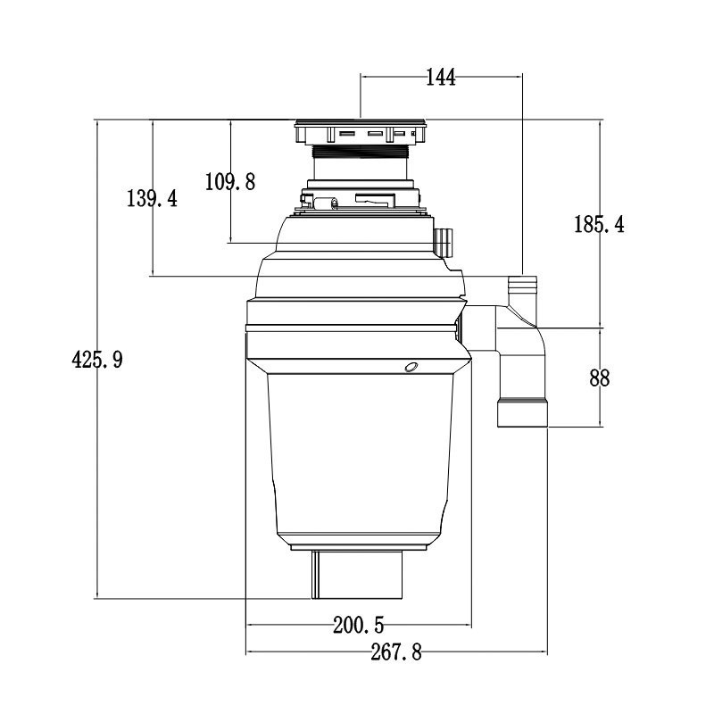 Подрібнювач харчових відходів Mixxus GD-02-0,75    ( MX1569 ) 37168 Харків - фото 2