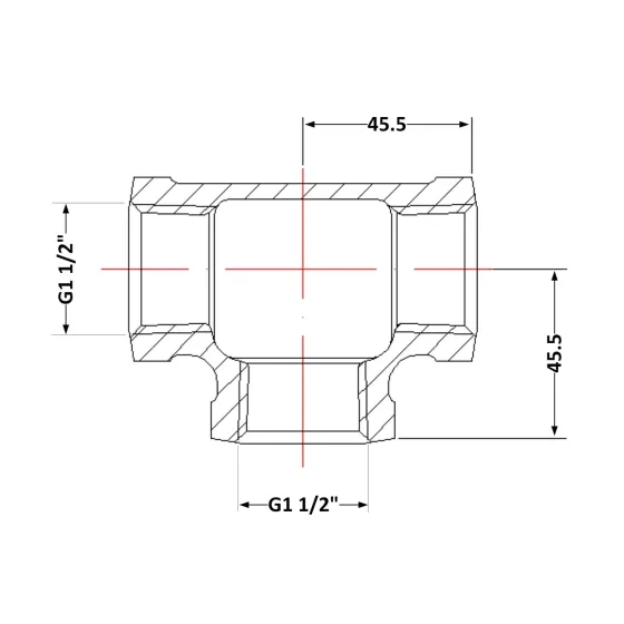 Тройник чугунный 1