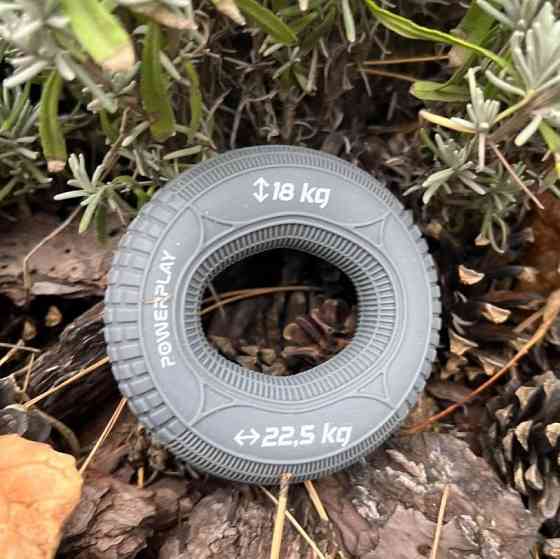 Эспандер кистевой силиконовый PowerPlay PP-4330 Hand Grip Loops Medium 18-22,5-36 кг. Серый Киев
