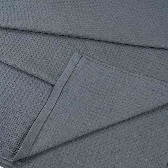 Простирадло-покривало вафельне GM TEXTILE 150х200см 220г/м2 (Сірий) Суми