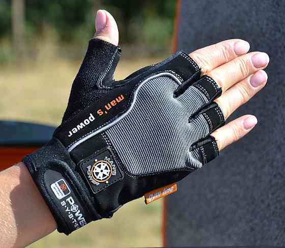 Рукавички для фітнесу Power System PS-2580 Man’s Power Black/Grey XL Кам'янське